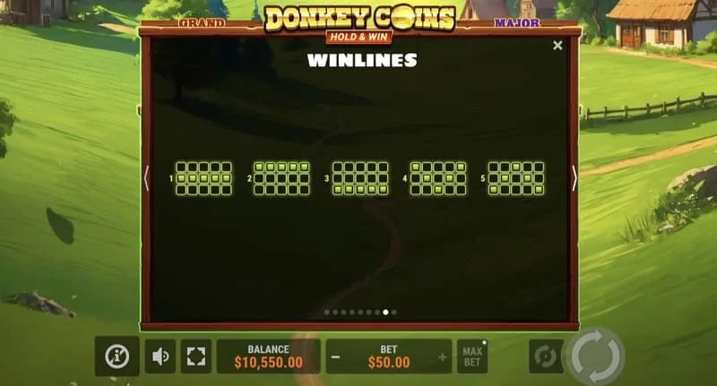 Donkey Coins Hold & Win - tổng thắng lớn trong chế độ đặc biệt